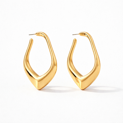 "Drip Drop" Gold Earrings