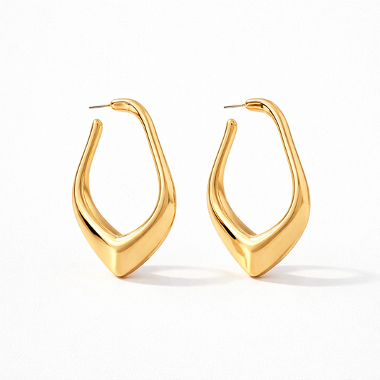 "Drip Drop" Gold Earrings