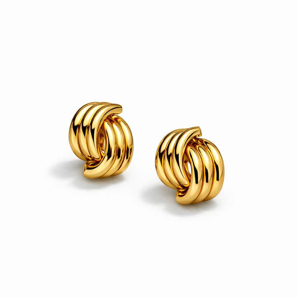 "Knot Me" Gold Earrings